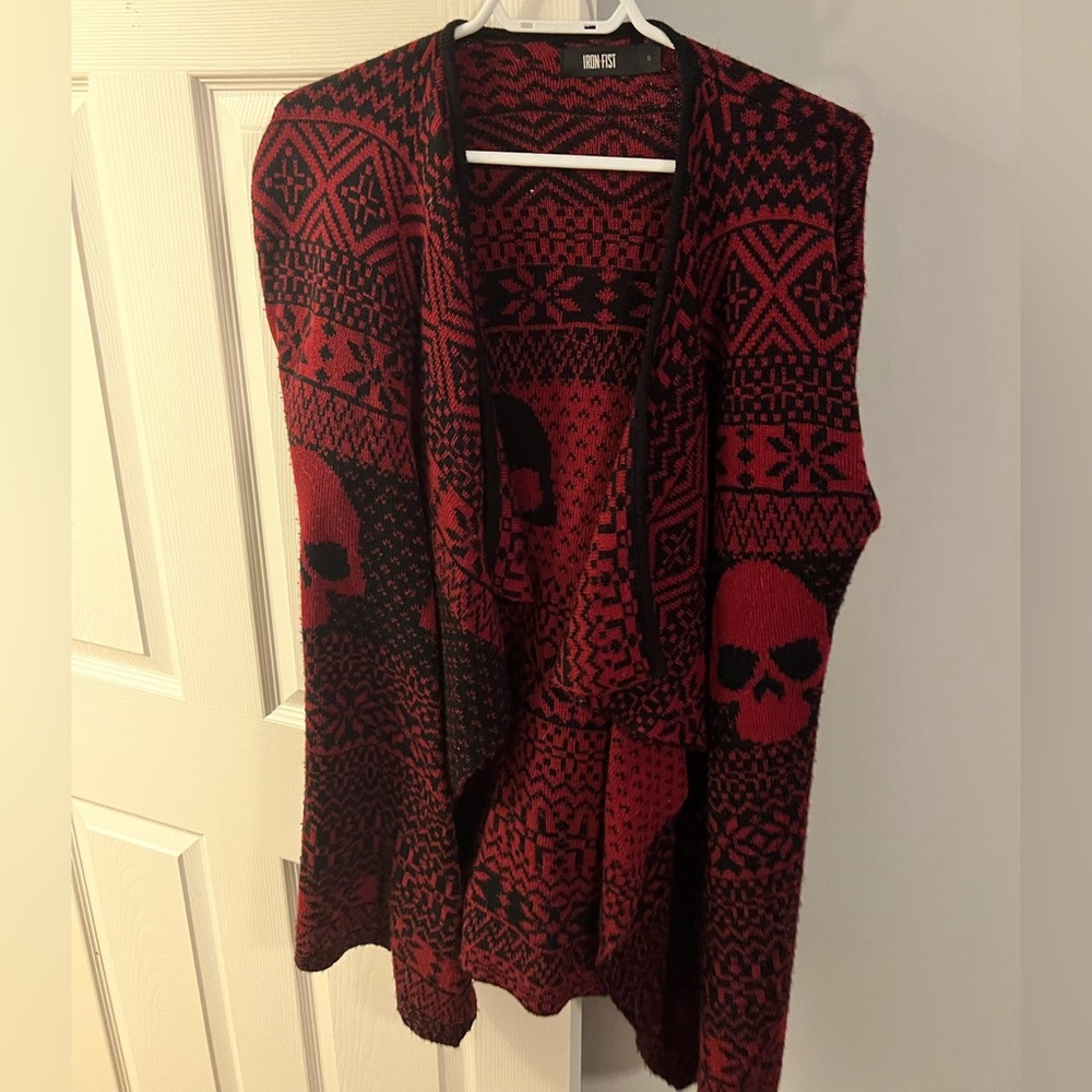 Iron Fist Skull Cardigan